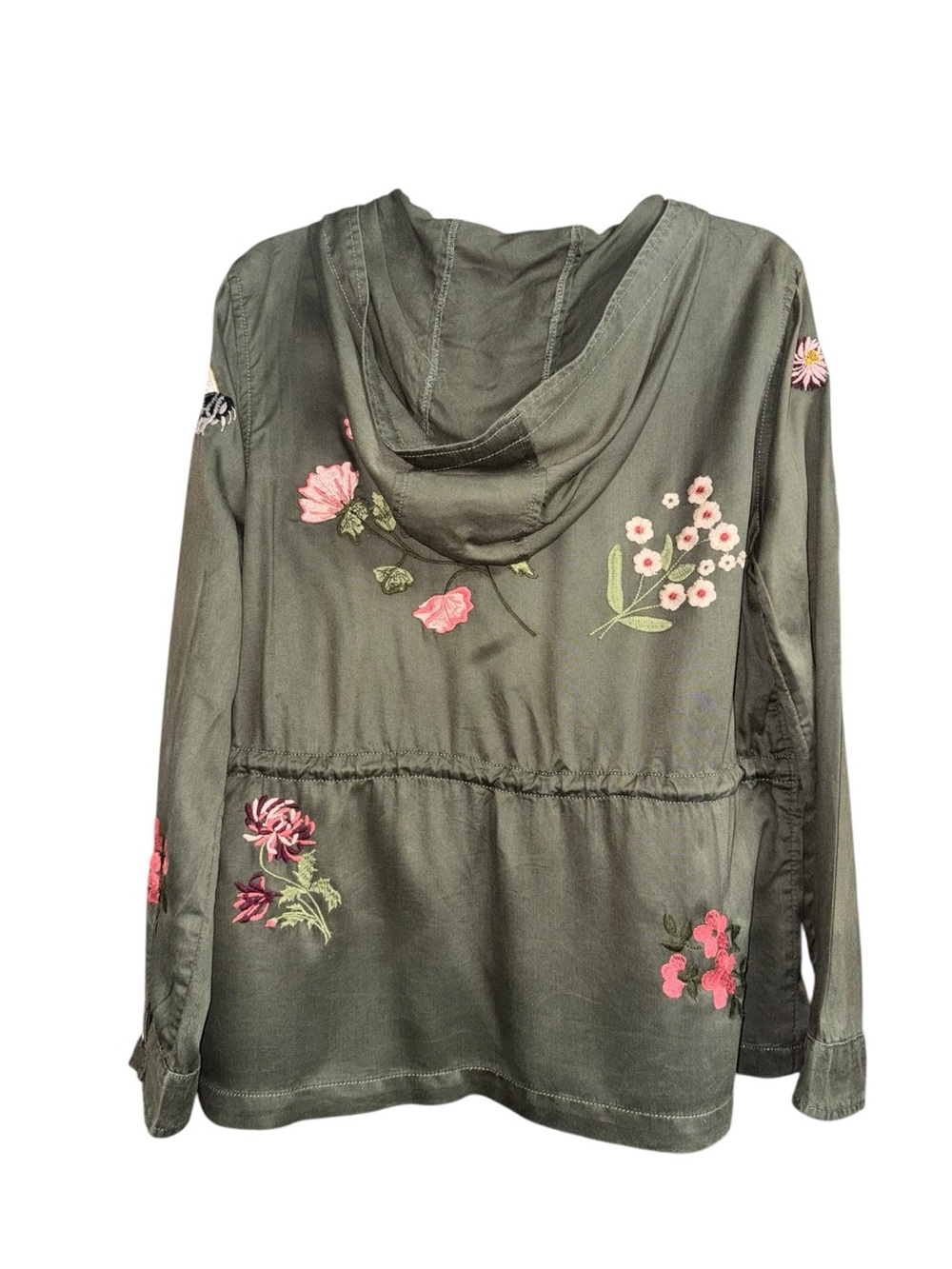 American Eagle Army Green Hooded Utility Jacket, Size X-Small - Picture 2 of 15